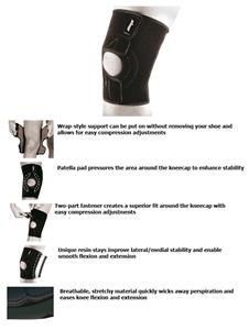 Zamst MK-1 Light Support Wrap-Type Knee Support