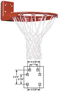 FT170R Rear Mount Fixed Basketball Goal
