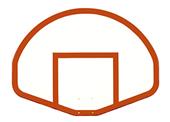 Fan-Shaped 39"x54" Fiberglass Basketball Backboard Fan-Shaped 39"x54" Fiberglass Basketball Backboard
