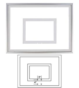 36"x48" Framed Acrylic Basketball Backboard