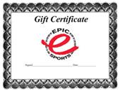 Epic Sports Gift Certificate