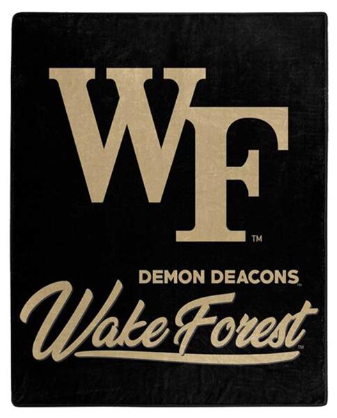 Northwest Ncaa Wake Forest Demon Deacons Signature Raschel Throw