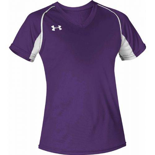 Under Armour Womens Softball Jerseys NEXT V Neck Navy Maroon Forest