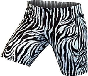 Gem Gear Blk/White Zebra Softball Slider 5" Inseam