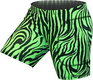 Gem Gear Green Zebra Softball Slider 5" Inseam