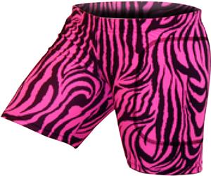 Gem Gear Pink Zebra Softball Slider 5" Inseam