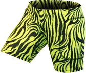 Gem Gear Yellow Zebra Softball Slider 5" Inseam Gem Gear Yellow Zebra Softball Slider 5" Inseam