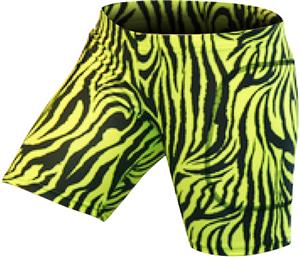 Gem Gear Yellow Zebra Softball Slider 5" Inseam