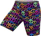 Gem Gear Neon Peace Sign Softball Slider 5" Inseam Gem Gear Neon Peace Sign Softball Slider 5" Inseam