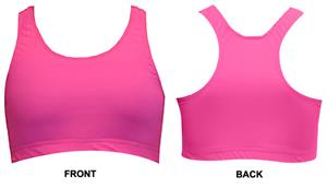 Gem Gear Pink Neon Racer Back Sports Bra