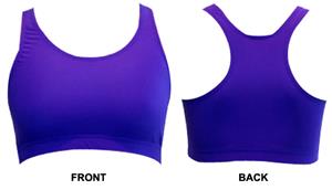 Gem Gear Purple Neon Racer Back Sports Bra
