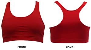 Gem Gear Red Racer Back Sports Bra