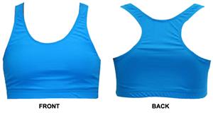 Gem Gear Turquoise Neon Racer Back Sports Bra