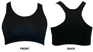 Gem Gear Black Racer Back Sports Bra