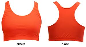 Gem Gear Orange Neon Racer Back Sports Bra