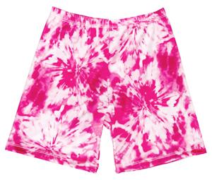 Miami Crazy Pink Tie Dye Compression Shorts