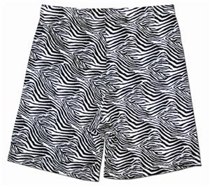 Fit 2 Win Miami Crazy Zebra Compression Shorts