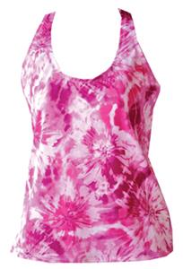 Fit 2 Win Isabelle Red Swirl Sports Tank