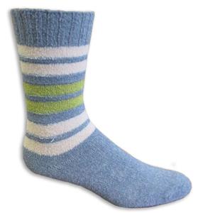 Closeout Denim Blue Striped Fashion Socks PAIR