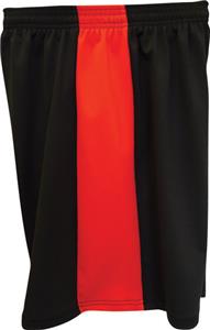 Fit 2 Win Mens Captain 8" Black/Red Shorts