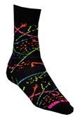 Fit 2 Win Paint Splatter Crazy Crew Socks