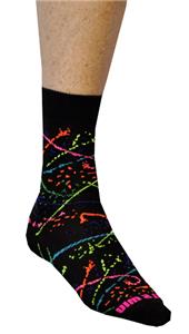 Fit 2 Win Paint Splatter Crazy Crew Socks