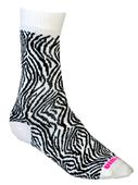 Fit 2 Win Zebra Crazy Crew Socks