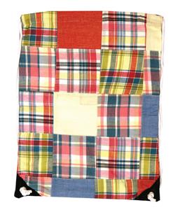 Fit 2 Win Madras Drawstring 13"x17" Backpack - MH