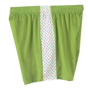 Fit2Win Daisy Polka Dot Lime Mesh Shorts
