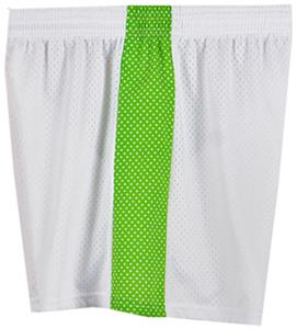 Fit2Win Daisy Polka Dot White Lime Mesh Shorts