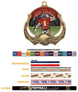 Hasty Awards Football Ultimate 3-D Medals M-727F