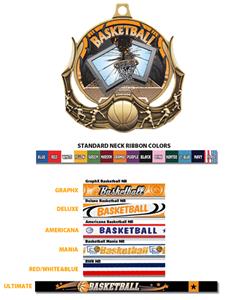 Hasty Awards Basketball Ultimate 3-D Medal M-727B
