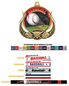 Baseball Ultimate 3-D Medal M-727C