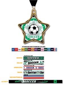 Hasty Awards 2.25" All-Star Insert Soccer Medals