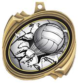 Volleyball Bust-Out Insert Medals M-2201V Volleyball Bust-Out Insert Medals M-2201V