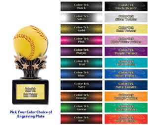 Hasty Award Shooting Star 6" Softball Resin Trophy