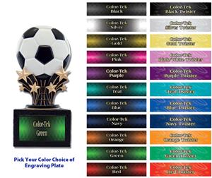 Shooting Star 6" Soccerball Resin Trophies