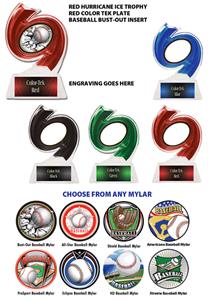 Hasty Awards Baseball Hurricane Ice 6" Trophy