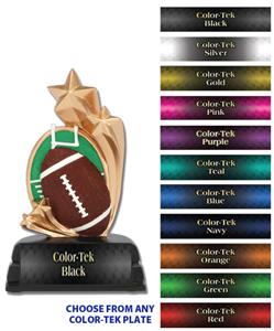 6" Football Sport Star Resin Trophies