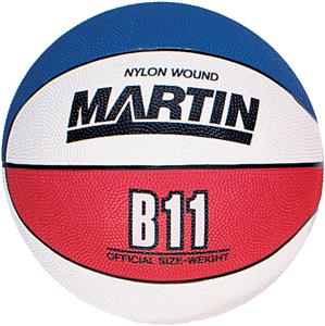 Martin Rubber Red/White/Blue Basketballs