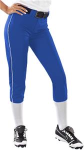 Teamwork Girls Low Rise Piped Softball Pants
