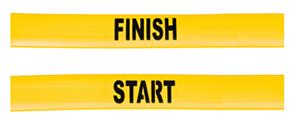 Champion Sports Yellow Poly Start/Finish Line Set