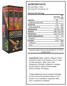 Ostrim Beef & Ostrich Snack - Barbeque