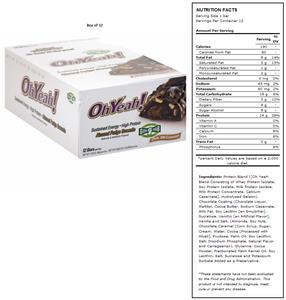 ISS Oh Yeah! Almond Fudge Brownie Protein Bars