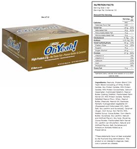 ISS Oh Yeah! Peanut Butter & Caramel Protein Bars