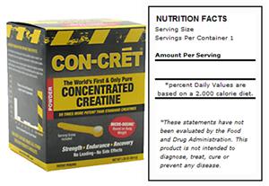 Con-Cret Concentrated Creatine