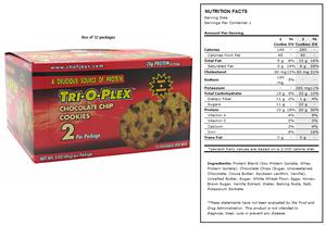 Chef Jay's Tri-O-Plex Protein Supplement Cookies