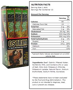 Ostrim Beef & Ostrich Snack - Pepper