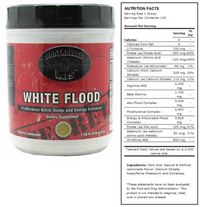White Flood Lemonade Pre-Workout Supplement