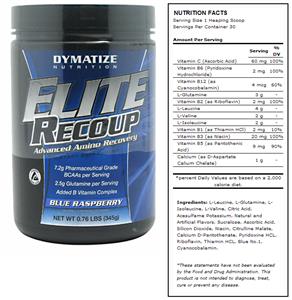 Elite Recoup Raspberry Amino Recovery Supplement